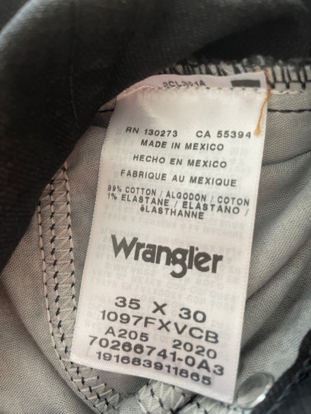 Wrangler Black Heritage Relaxed Fit Jeans 35‎ X 30 - Picture 6 of 7